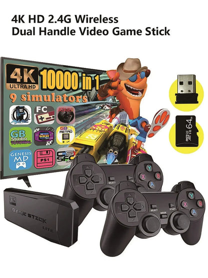 "Relive Nostalgia: The Retro Console That Will Take You To The Classics!" 4K HD Video Mini Memory Stick, 20,000 Mil juegos