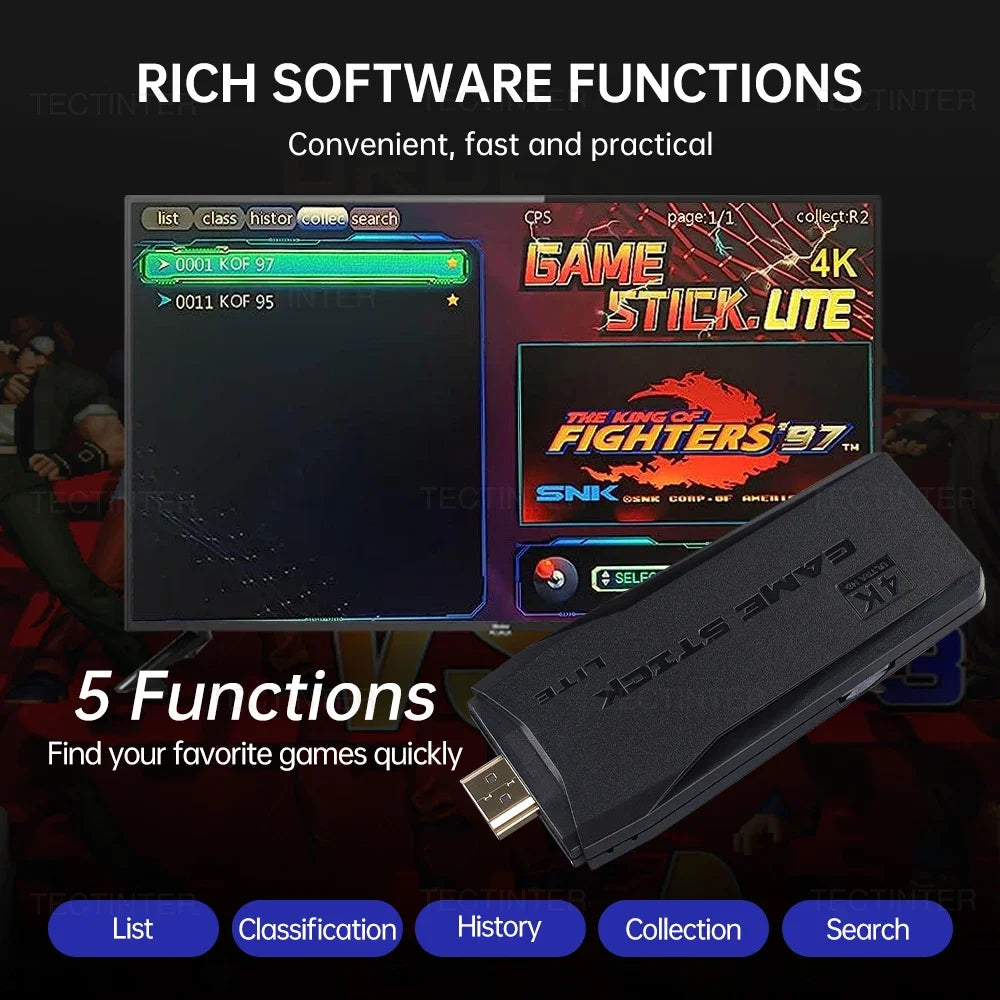 Relive Nostalgia: The Retro Console That Will Take You To The Classics!" 4K HD Video Mini Memory Stick