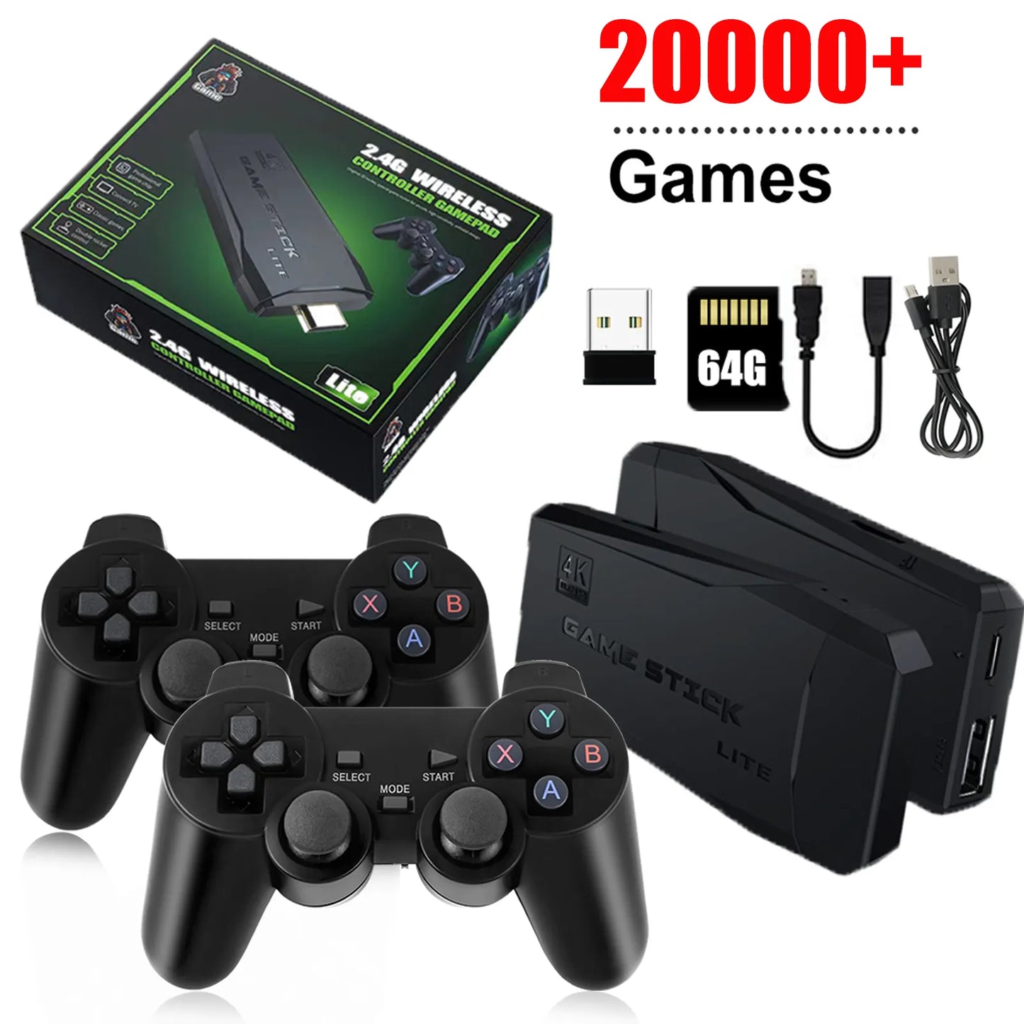 Relive Nostalgia: The Retro Console That Will Take You To The Classics!" 4K HD Video Mini Memory Stick